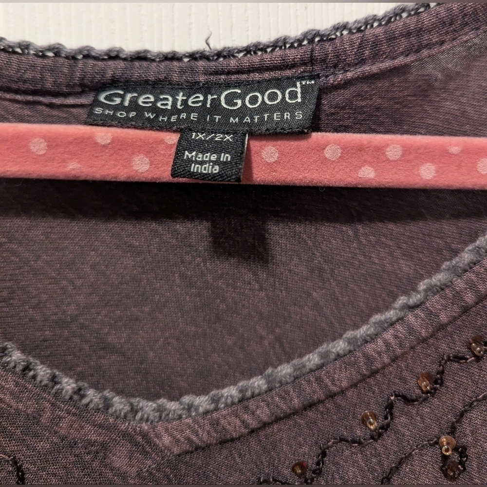 Greater Good Flare Tunic Size 1X - Picture 2 of 12